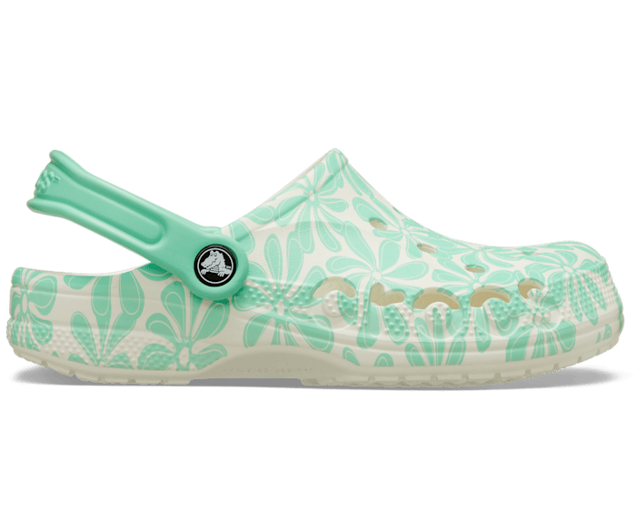 Pistachio Baya Seasonal Printed Clog - Side - Crocs