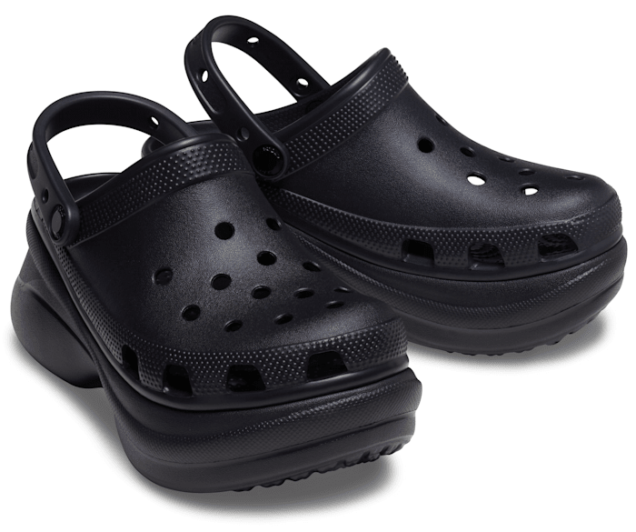 white platform crocs size 6