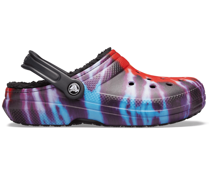 Warm and Fuzzy Slippers Crocs Unisex-Adult Mens and Womens Classic Tie Dye Lined Clog