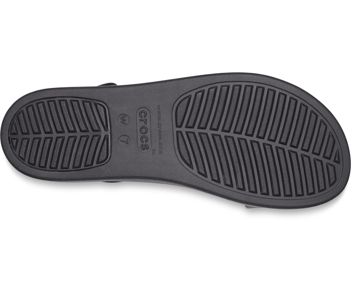 Vaypol, Sandalias Crocs Brooklyn Low Wedge - NEGRO