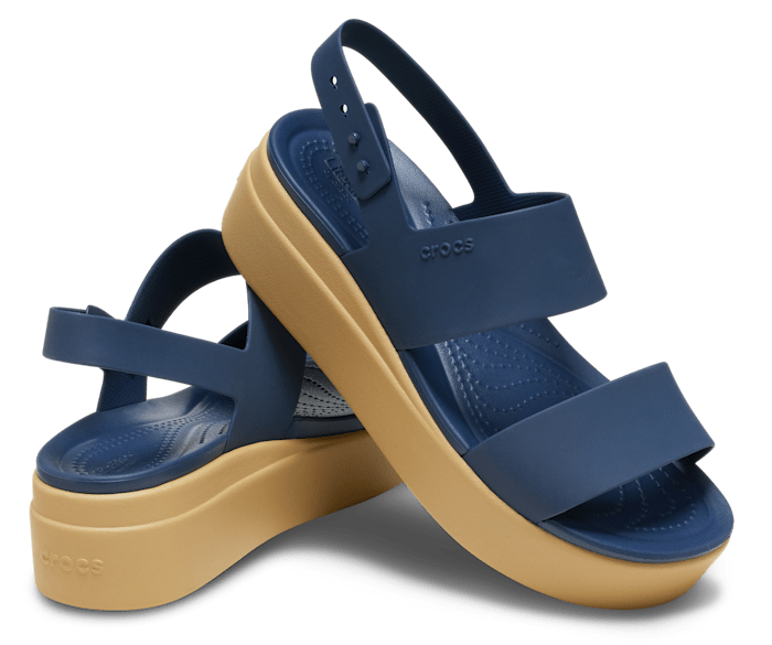Navy / Tan Brooklyn Low Wedge - Pair - Crocs