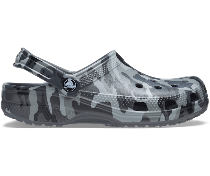 crocs Clog mit Fersenriemen Classic Printed Camo Clog Slate Grey/Multi Croslite 