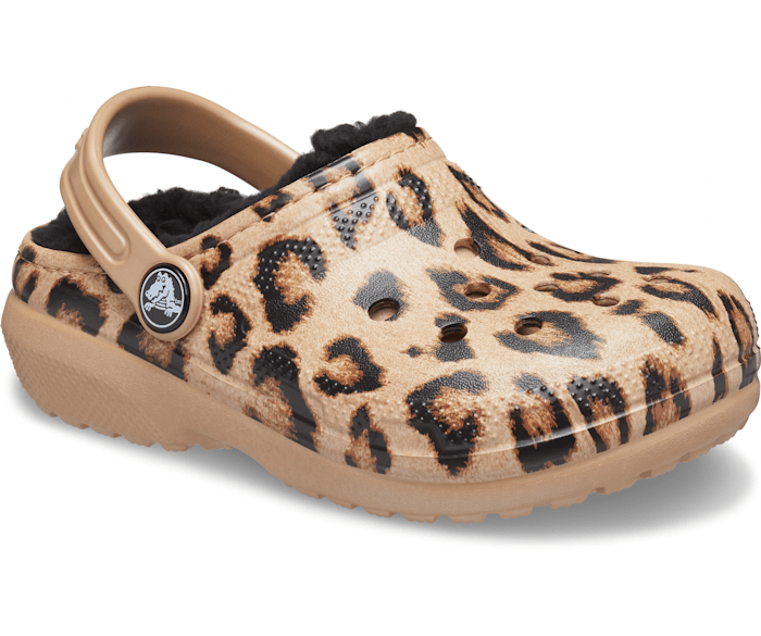 leopard crocs lined