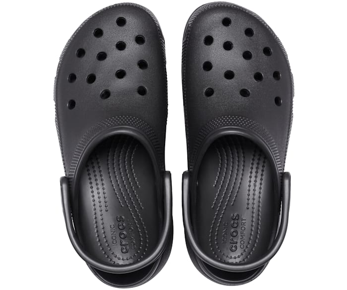 platform crocs with charms