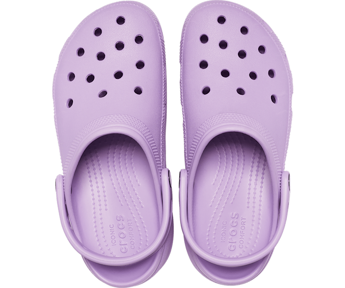 platform crocs with fur