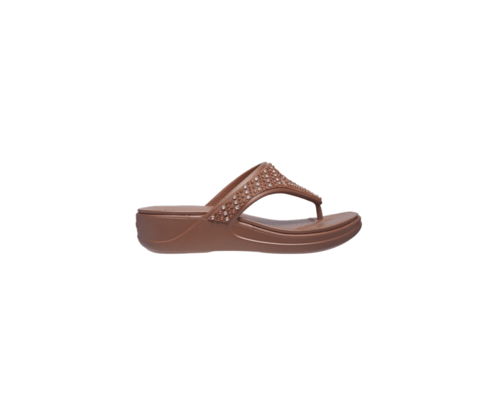 crocs monterey metallic wedge flip