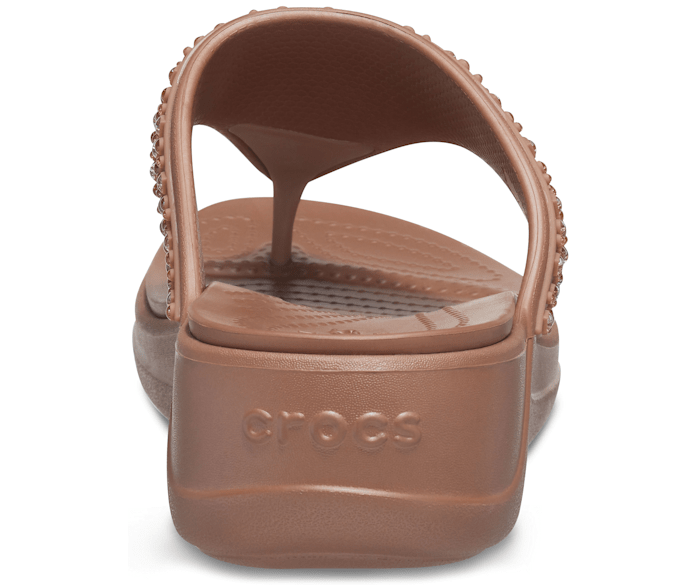 Women's crocs monterey shimmer wedge flip clearance
