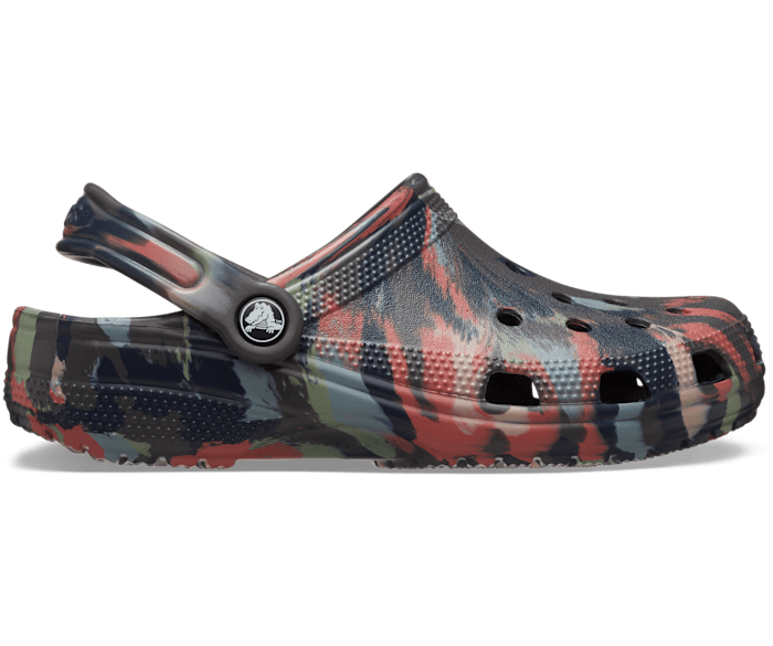 Black Sand / Multi Classic Marbled Clog - Side - Crocs