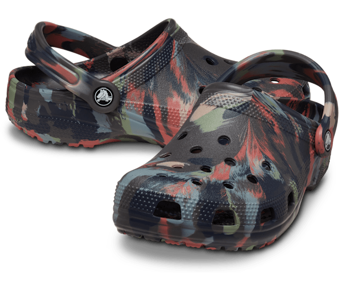 Black Sand / Multi Classic Marbled Clog - Pair - Crocs