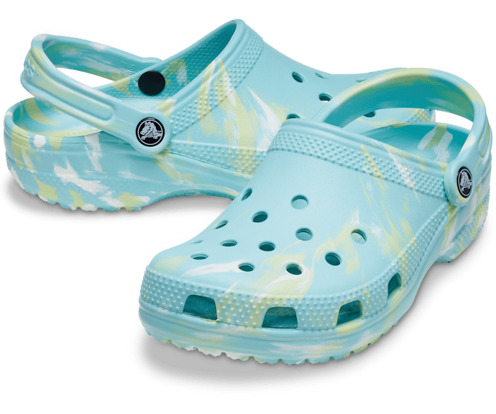 Pure Water / Multi Classic Marbled Clog - Pair - Crocs