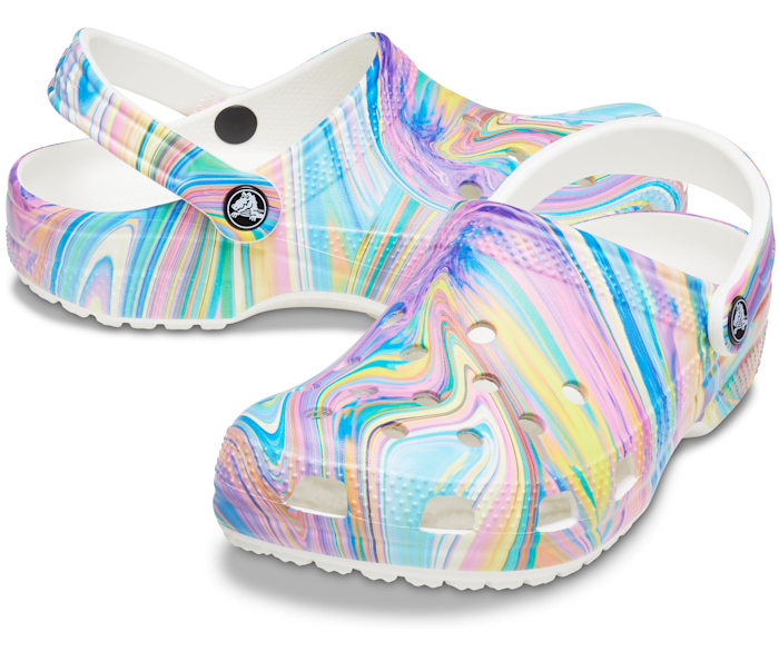 CROCS Kids Multi White Classic out of This World II Clog 