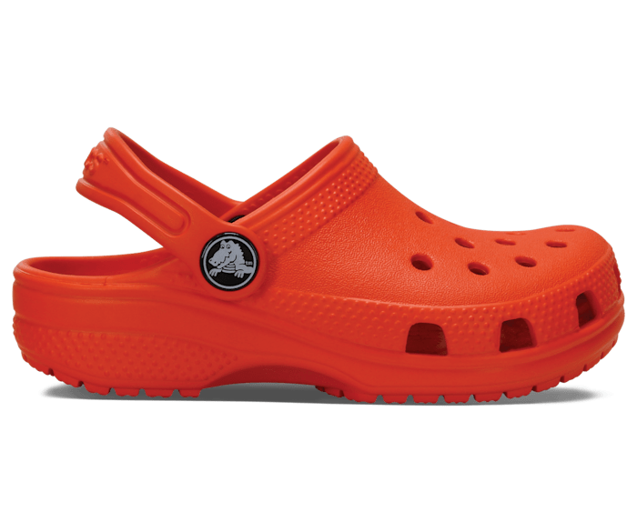 Tangerine Toddler Classic Clog - Side - Crocs