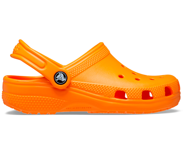 Orange Zing Kids' Classic Clog - Side - Crocs