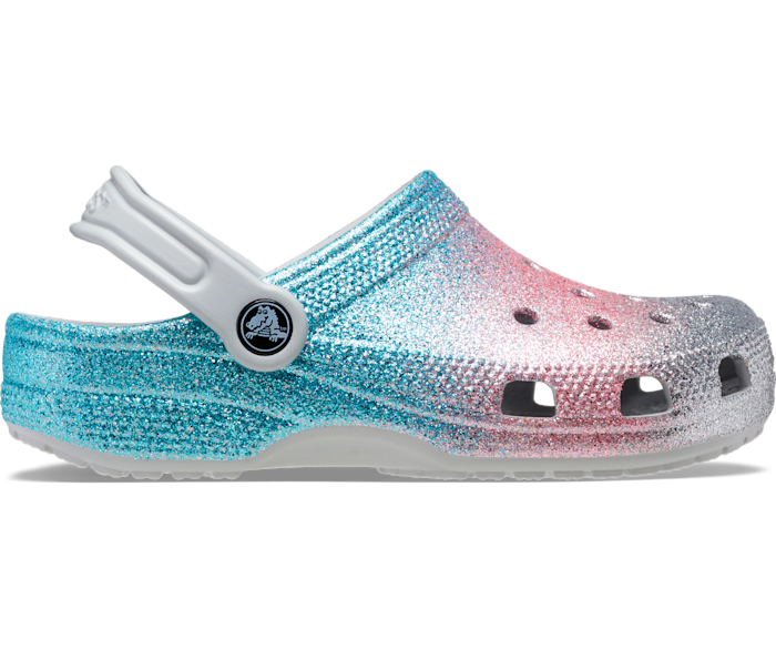 crocs kids glitter