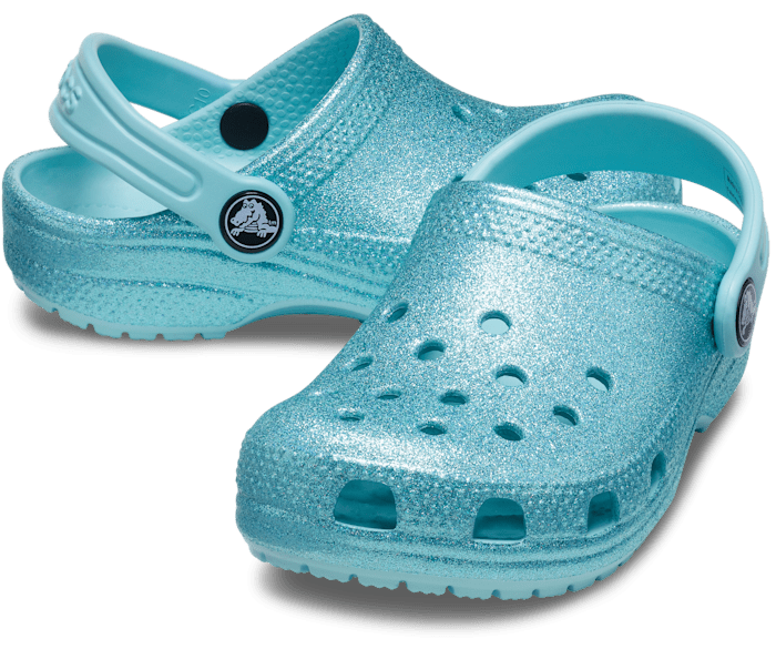 Crocs Kids Classic Glitter Clog Shoes Clogs & Mules