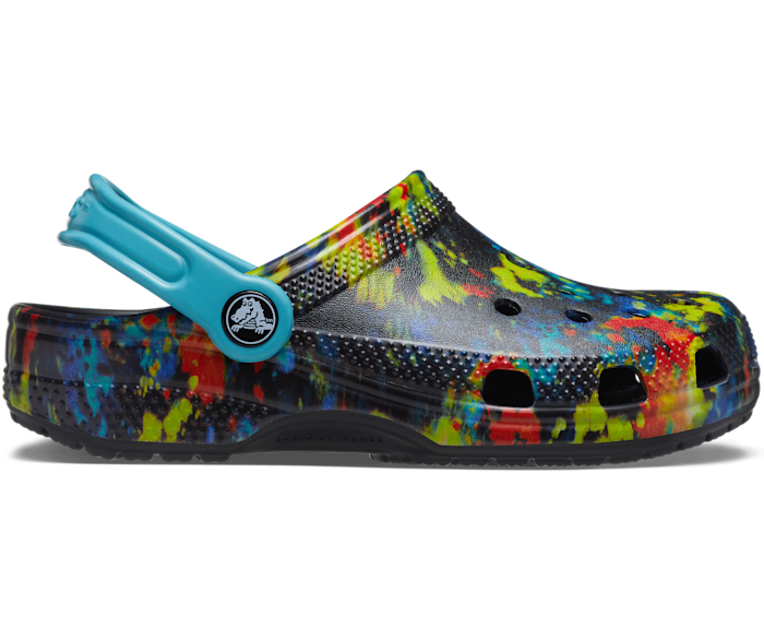 Kid tie dye crocs