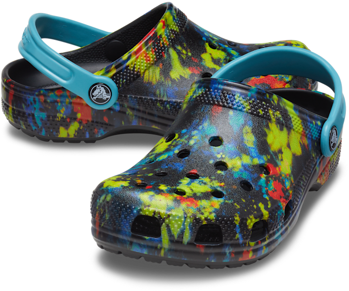 Big kids tie dye crocs clearance