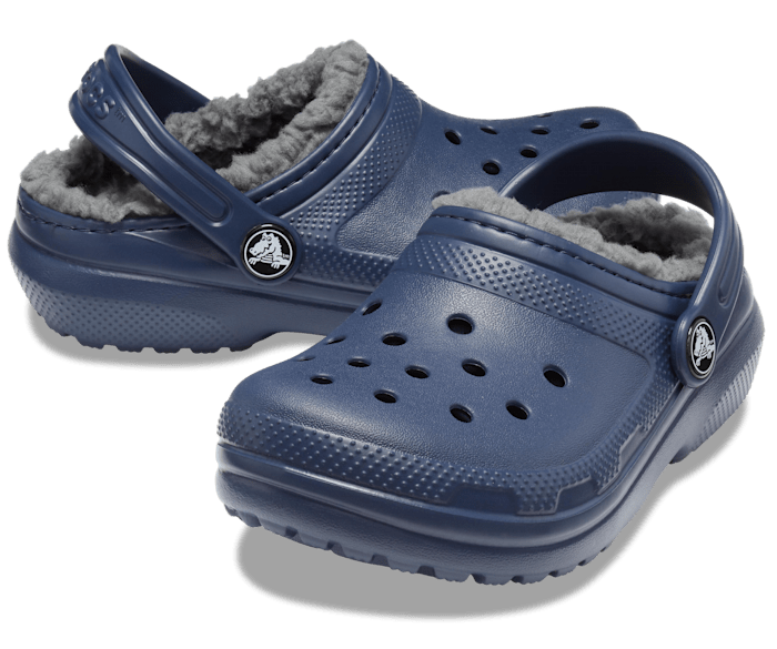 Navy / Charcoal Toddler Classic Lined Clog - Pair - Crocs