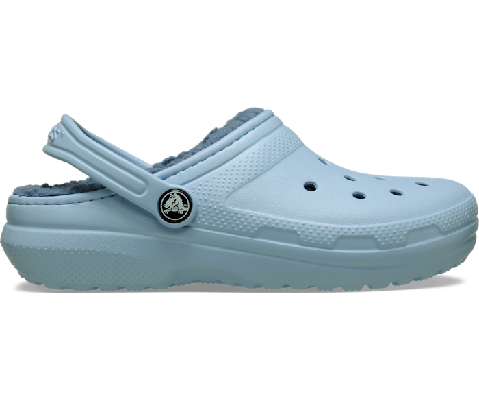 Blue Calcite Toddler Classic Lined Clog - Side - Crocs
