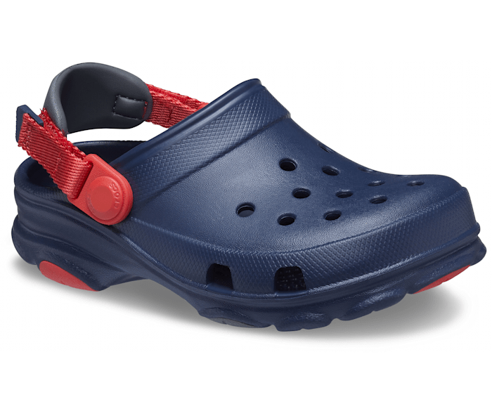 Crocs 'Classic' Kid's Unisex Navy Slip On Rubber Summer Clogs 