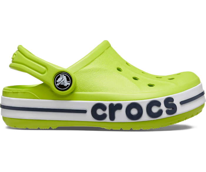 Lime Punch / Navy Toddler Bayaband Clog - Side - Crocs