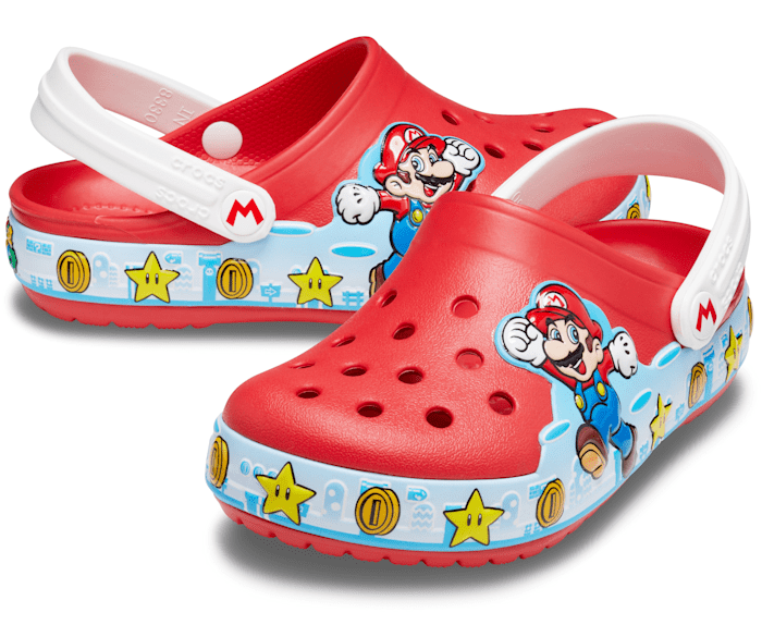 Flame Kids' Crocs Fun Lab Super Mario Lights Clog - Pair - Crocs