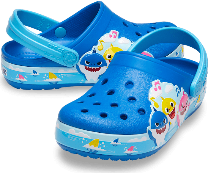 Trække på salat spredning Toddler Crocs Fun Lab Baby Shark Band Clog - Crocs