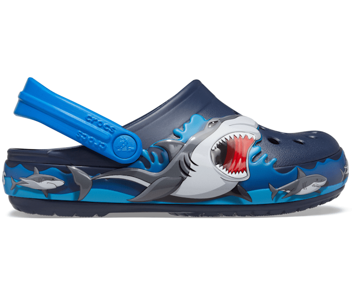 Kids' Crocs Fun Lab Shark Lights Clog