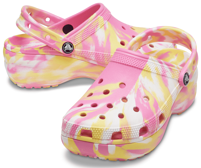 Women S Classic Platform Marbled Clog Crocs