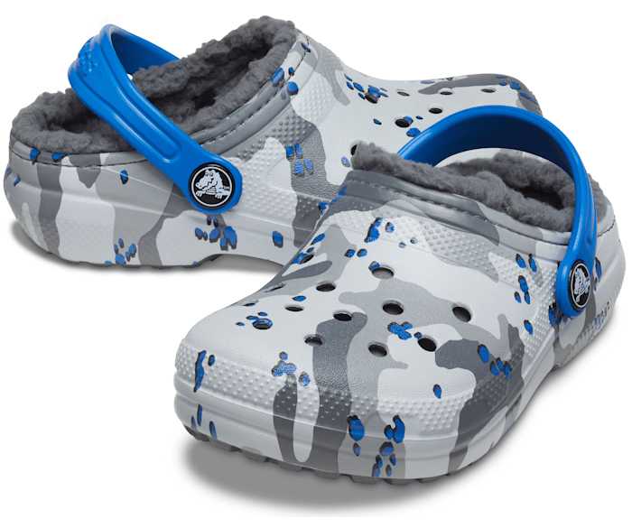 Boys lined camo crocs clearance