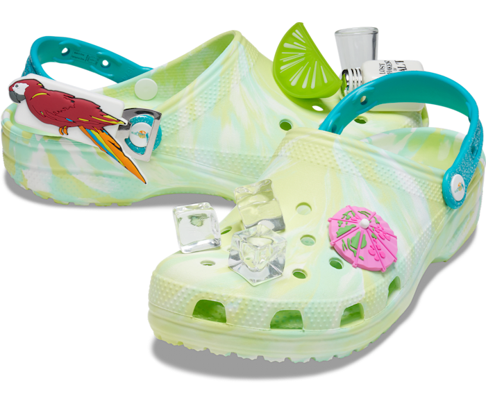 Margaritaville X Crocs Classic Clogs Jimmy Buffet w Jibbitz W10/M8