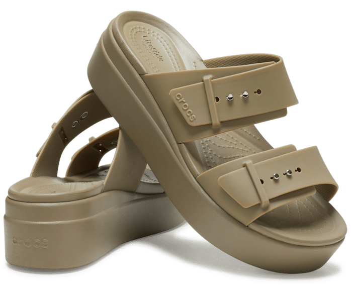 Khaki Brooklyn Buckle - Pair - Crocs