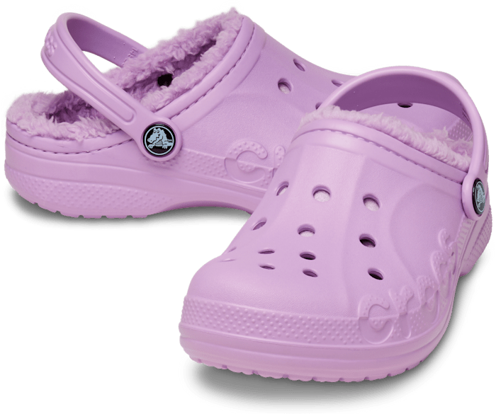 Orchid / Orchid Toddler Baya Lined Clog - Pair - Crocs