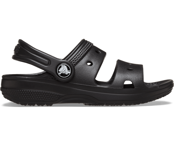 Black Toddler Classic Crocs Sandal - Side - Crocs