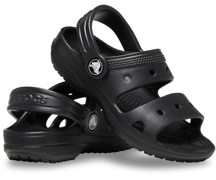 Black Toddler Classic Crocs Sandal - Pair - Crocs