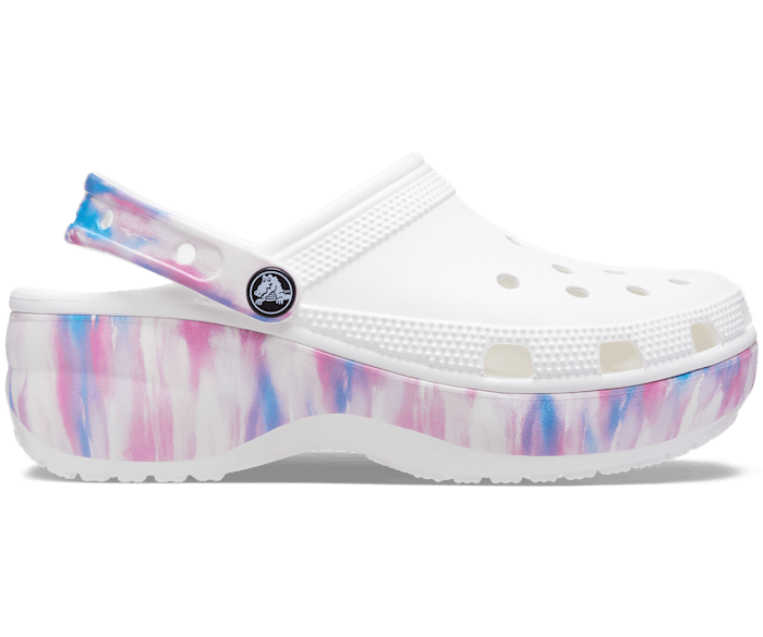 rainbow platform crocs