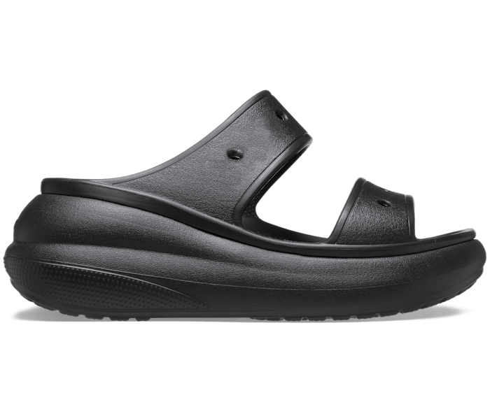 Crocs Classic Crush Sandals, Black at John Lewis & Partners