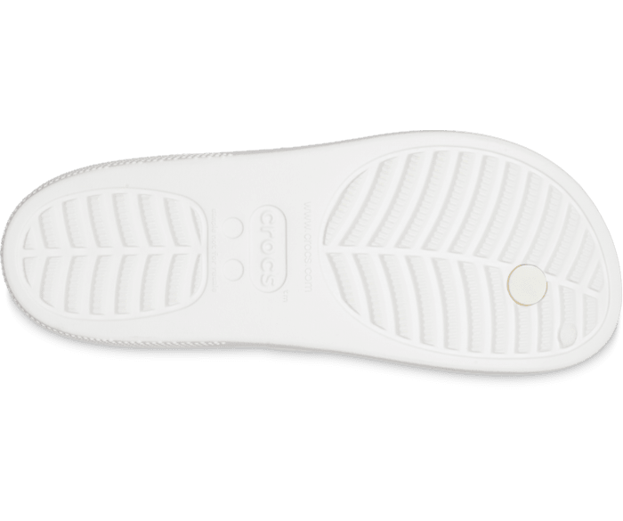 Crocs Women's Classic Platform Snakeskin Flip Flops - Bone