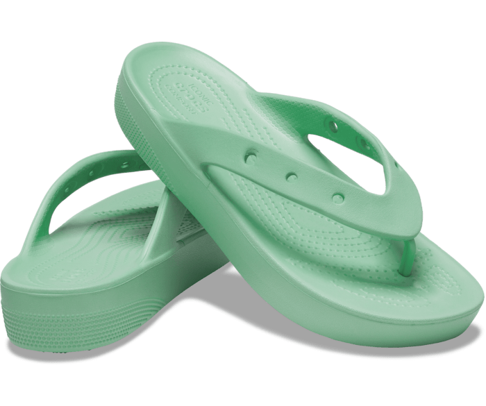 green flip flops