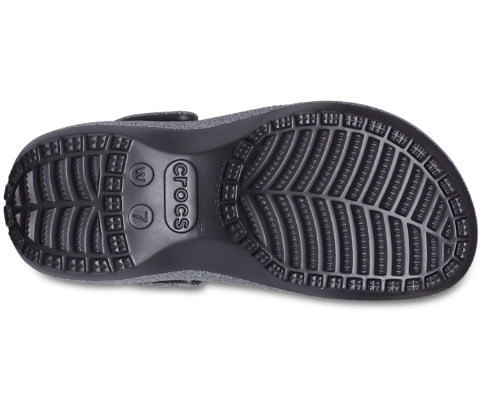 crocs glitter platform shoes