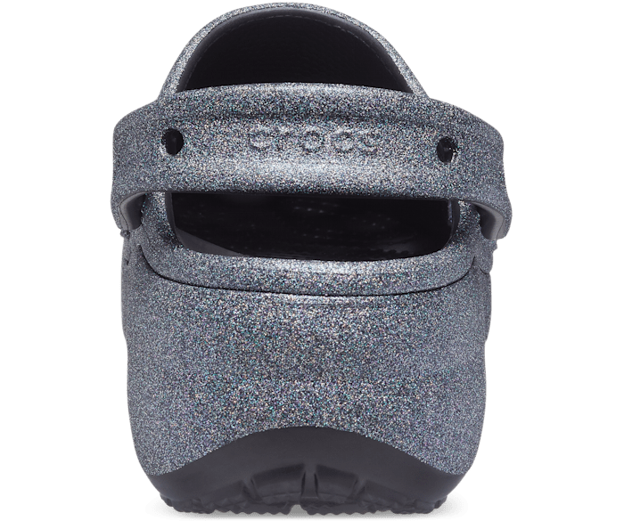 glitter platform crocs