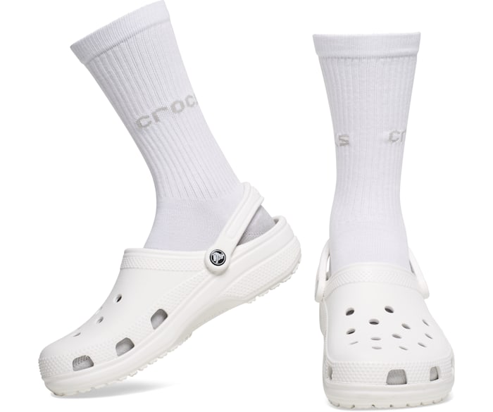 Crocs Socks Adult Crew Solid 3-Pack - Crocs