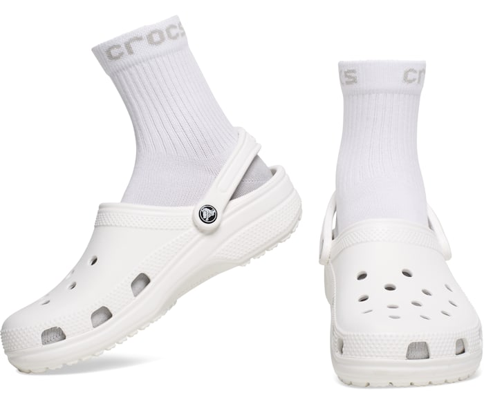 Crocs Socks Adult Quarter Crocs - Solid 3-Pack