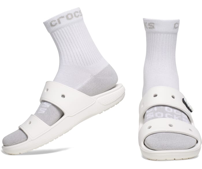 Solid Crocs Crocs 3-Pack Quarter Socks - Adult