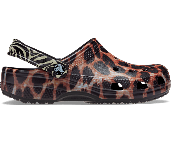 crocs leopard clogs
