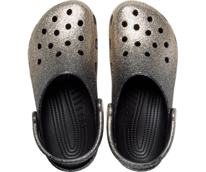 Ombre glitter crocs