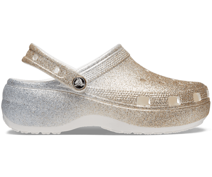 Crocs US - women classic platfrom ombre glitter clog
