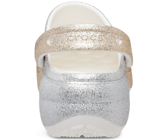 glitter platform crocs