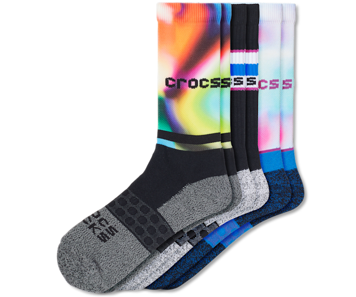 Crocs Socks Adult Crew Seasonal Solarized 3 Pack