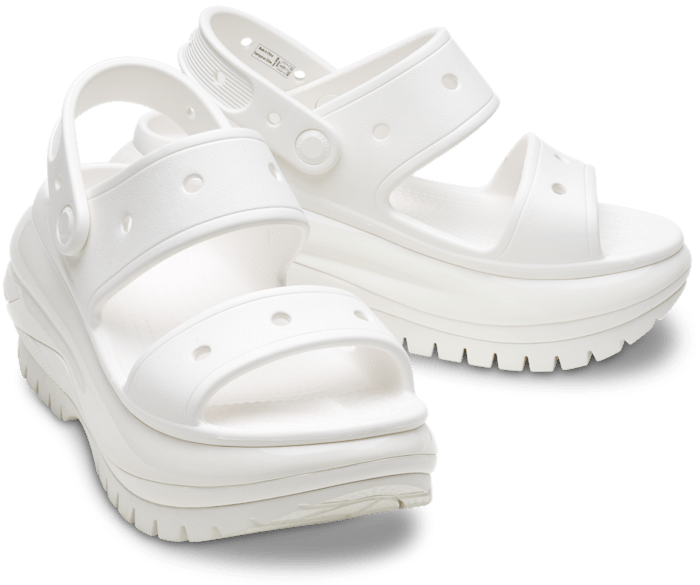 White Mega Crush Sandal - Pair - Crocs